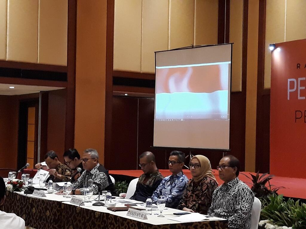 KPU Gelar Rapat Rekapitulasi Daftar Pemilih Sementara Nasional