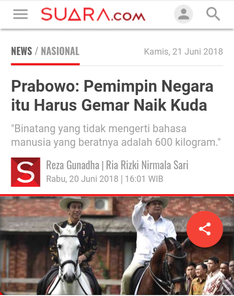 Sehari, Sumbangan Dana yang Digalang Prabowo Capai Rp 88 Juta