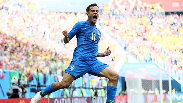 Top Player of the Match Brasil vs Kosta Rika: Philippe Coutinho