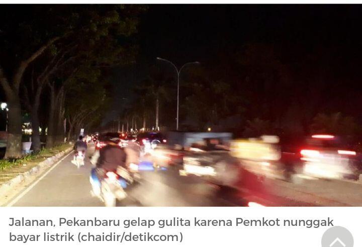 PLN Ultimatum Pemkot Pekanbaru Lunasi Tagihan Listrik Rp 37 Miliar
