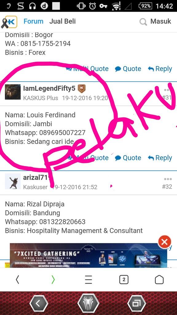 Penipu N Sampah MASYARAKAT