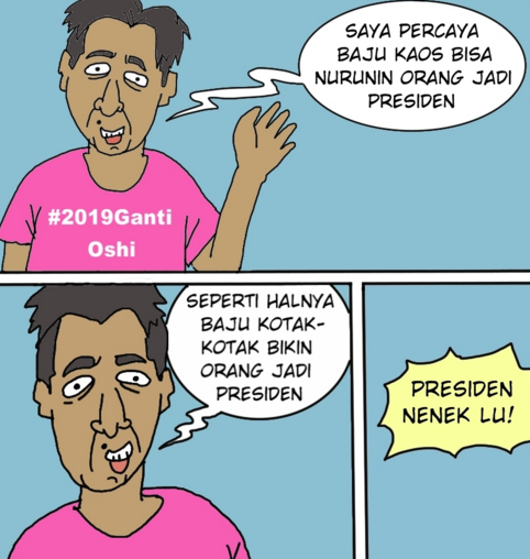 Bawaslu Tak Persoalkan Pemilih Pakai Kaos #2019GantiPresiden