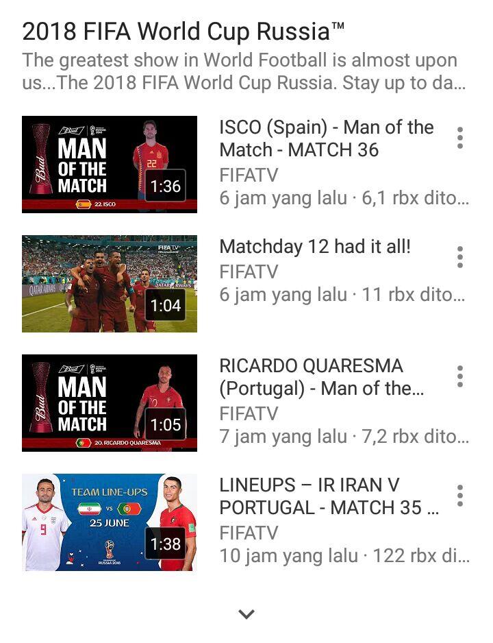 #SundulDunia Tontonan Channel Youtube Favorit Ane (TS) di Momen Piala Dunia 2018
