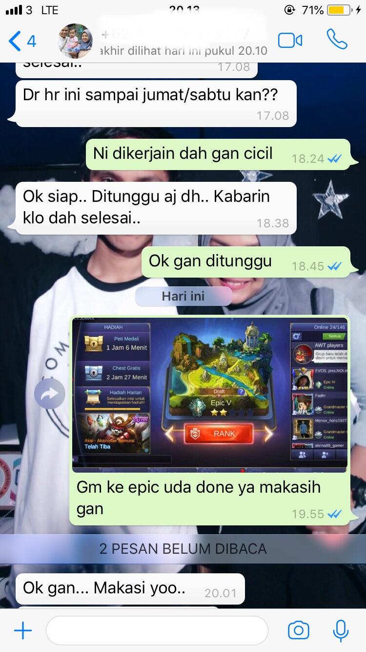Jasa Joki Tier Mobile Legends: Bang Bang (Android/iOS)