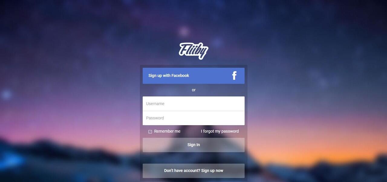 Sing up fliiby indonesia