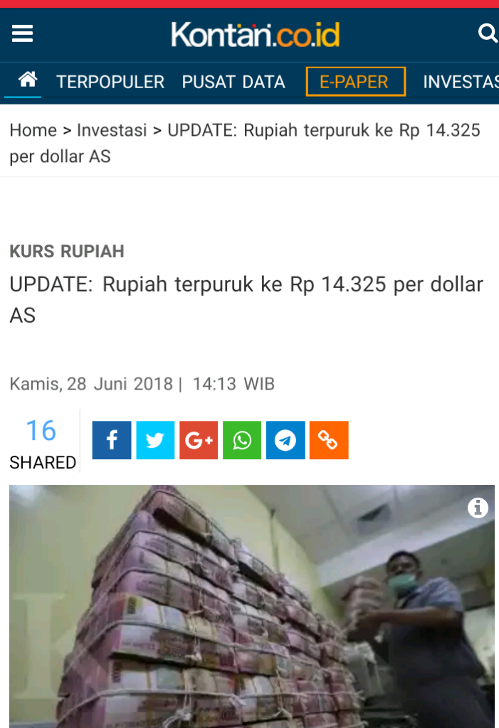 Pelemahan Rupiah Hampir Tembus 14.300 per Dolar AS, Apa Langkah BI?