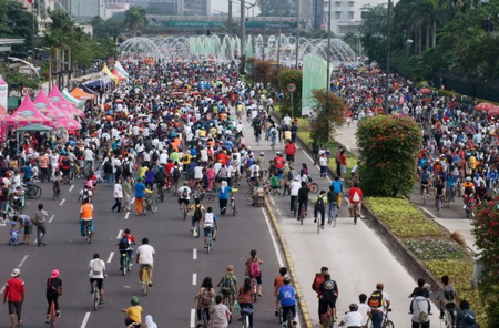 Kalau Udah Gini, Car Free Day Baru Berasa Rame karena Bola