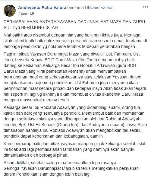 Begini Tanggapan Ridwan Kamil Soal Guru yang Dipecat Karena Memilihnya