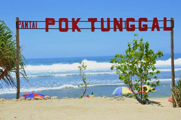 Indahnya Pantai Pok Tunggal Jogja ngga perlu jauh jauh ke bali