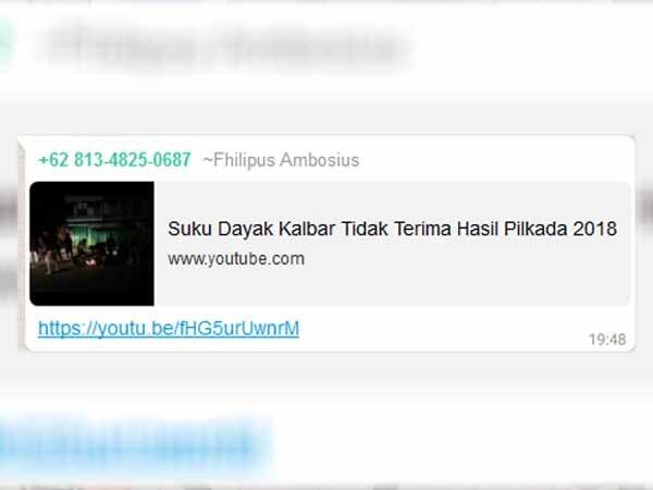 Melalui Youtube, Akun ‘Fhilipus Ambosius’ Unggah Video Dengan Judul SARA
