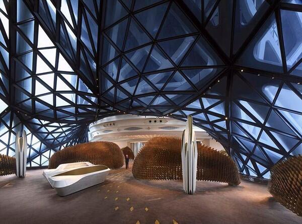Foto: Kasino Keren di Makau Karya Arsitek Ternama Zaha Hadid