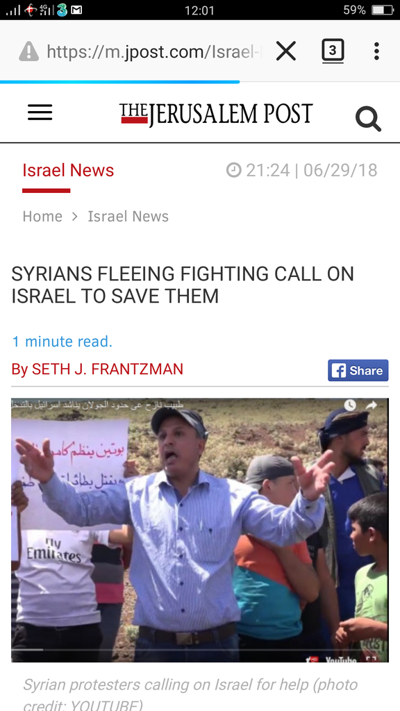 Israel Gelar Operasi Pengiriman Bantuan bagi Pengungsi Suriah