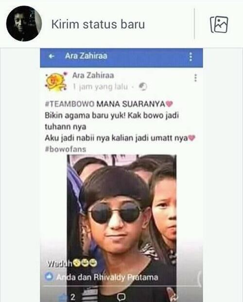 Ampun dah! 8 Status fans berat PraBowo ini bikin ngelus dada liatnya