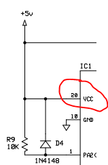 TANYA/ASK VCC skema Mikrokontroller