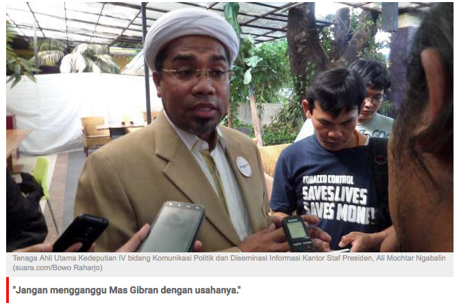 Neno Warisman Cs Demo di Toko Anak Jokowi, Ngabalin: Ngaca Dulu!
