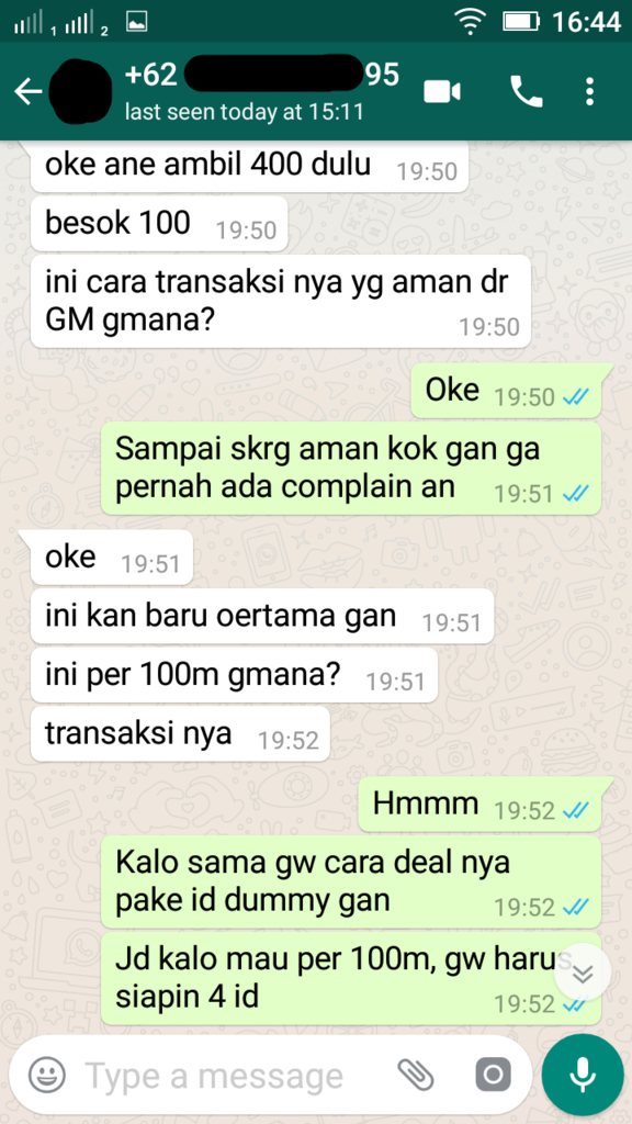 Penipuan dengan menggunakan nama &amp; nomor rekening Ibu Saya