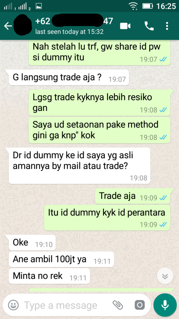Penipuan dengan menggunakan nama &amp; nomor rekening Ibu Saya