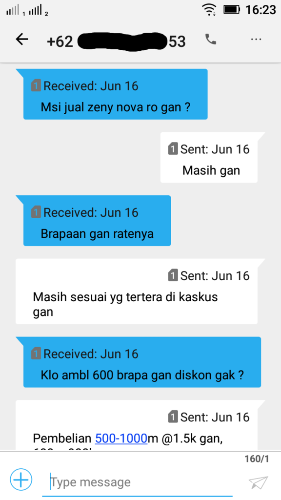 Penipuan dengan menggunakan nama &amp; nomor rekening Ibu Saya
