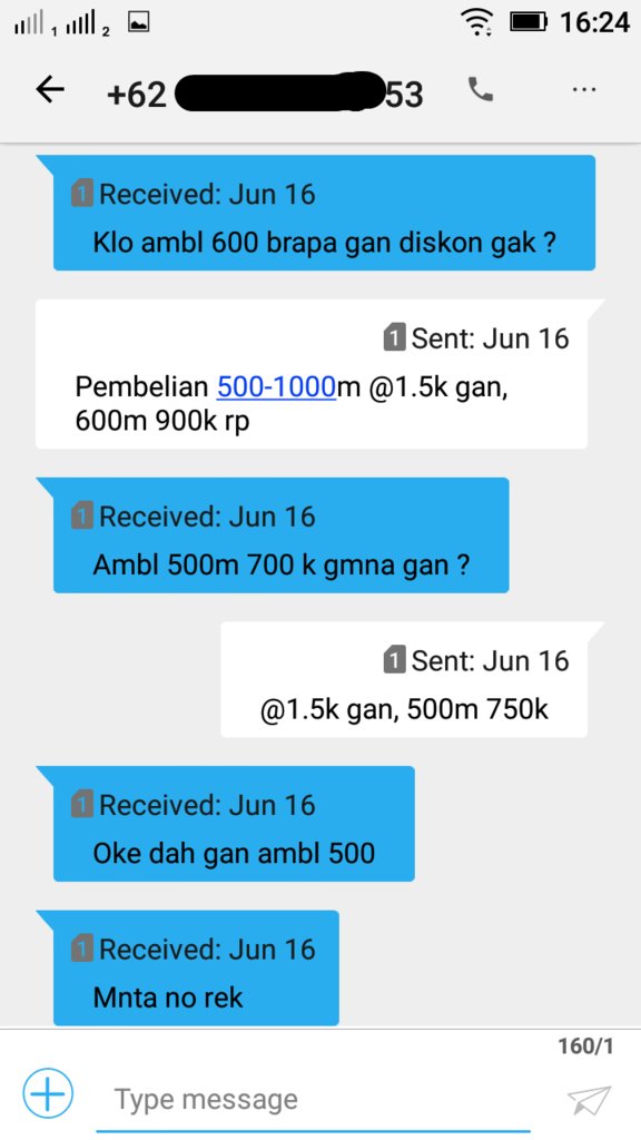 Penipuan dengan menggunakan nama &amp; nomor rekening Ibu Saya
