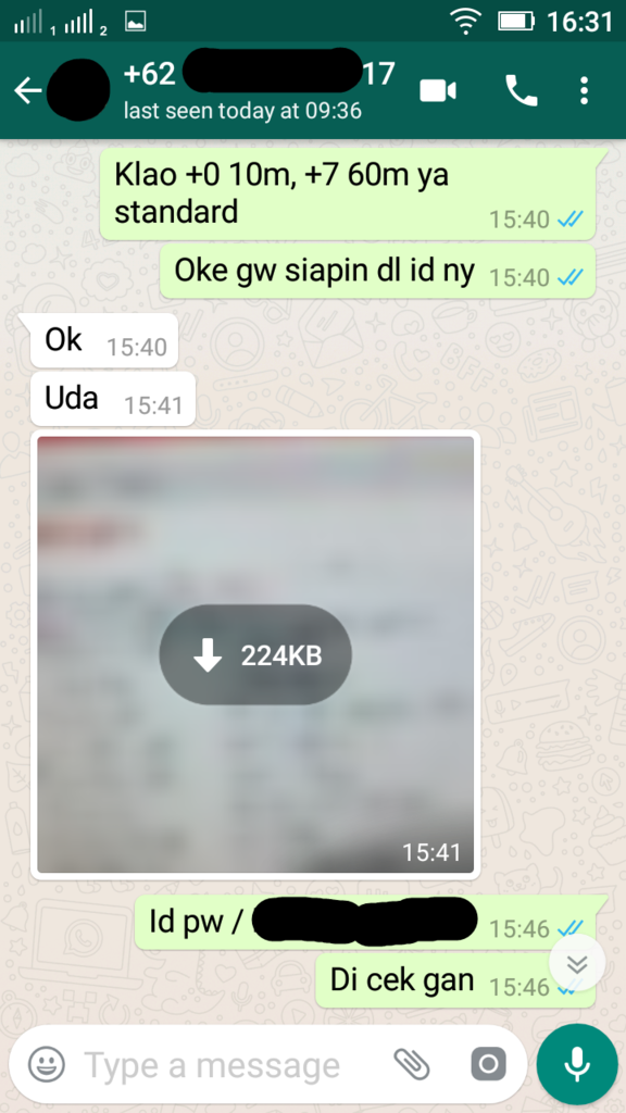 Penipuan dengan menggunakan nama &amp; nomor rekening Ibu Saya