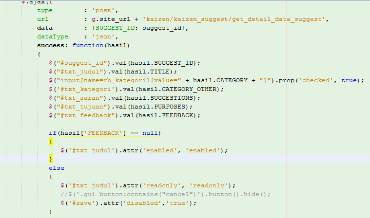 menghidden button save pop up pada jquery