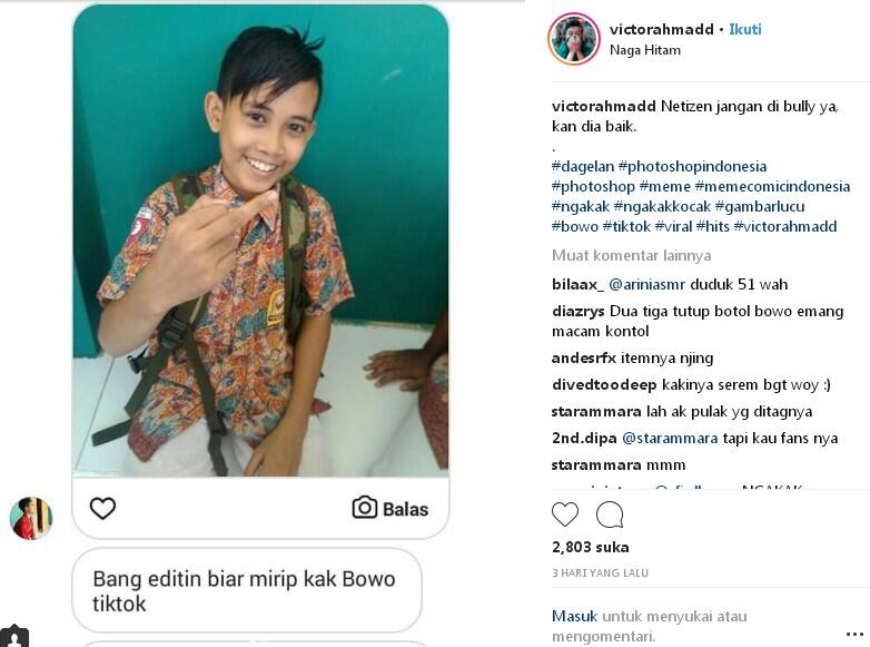 Kejahilan Master Photoshop Buat Artis Tiktok Babang Bowo Alpenlible