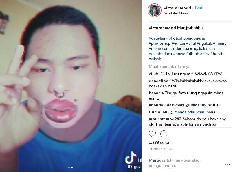 Kejahilan Master Photoshop Buat Artis Tiktok Babang Bowo Alpenlible