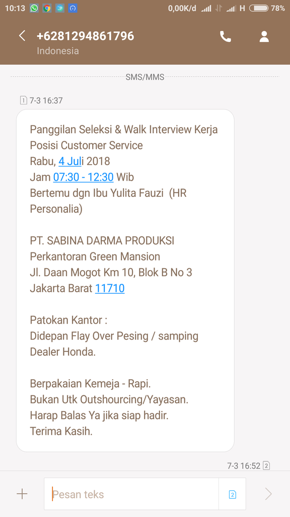 PT sabina darma produksi