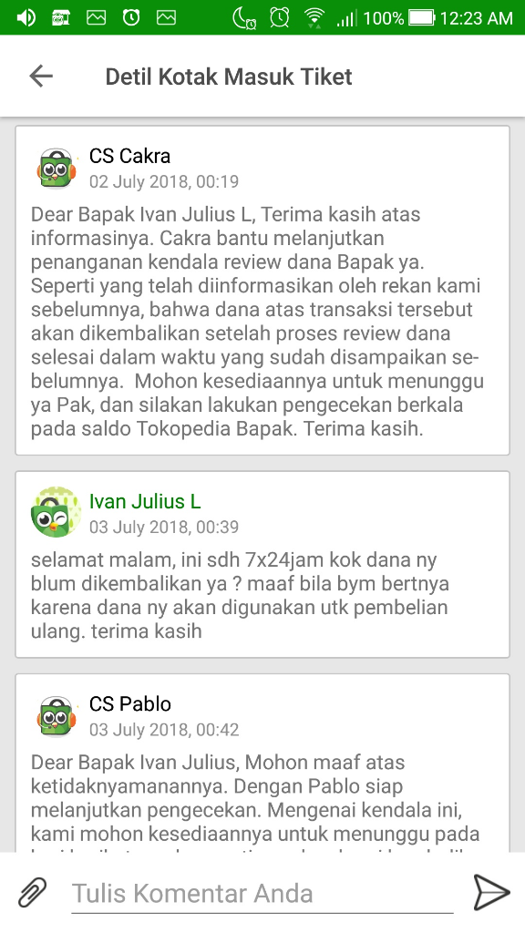 TOKOPEDIA MENAHAN SALDO TANPA PENJELASAN