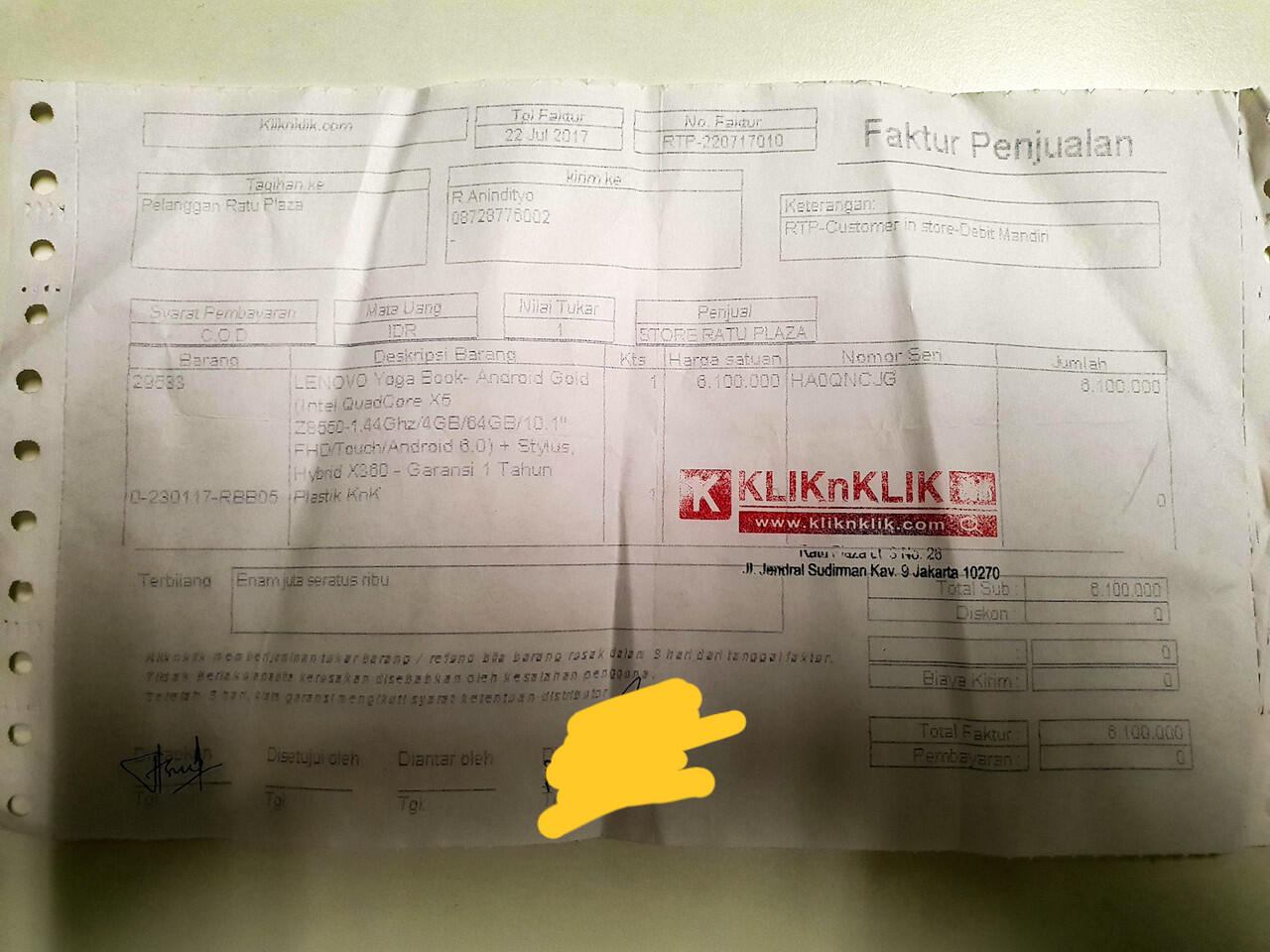 Kekecewaan dengan klinklik ratplas 