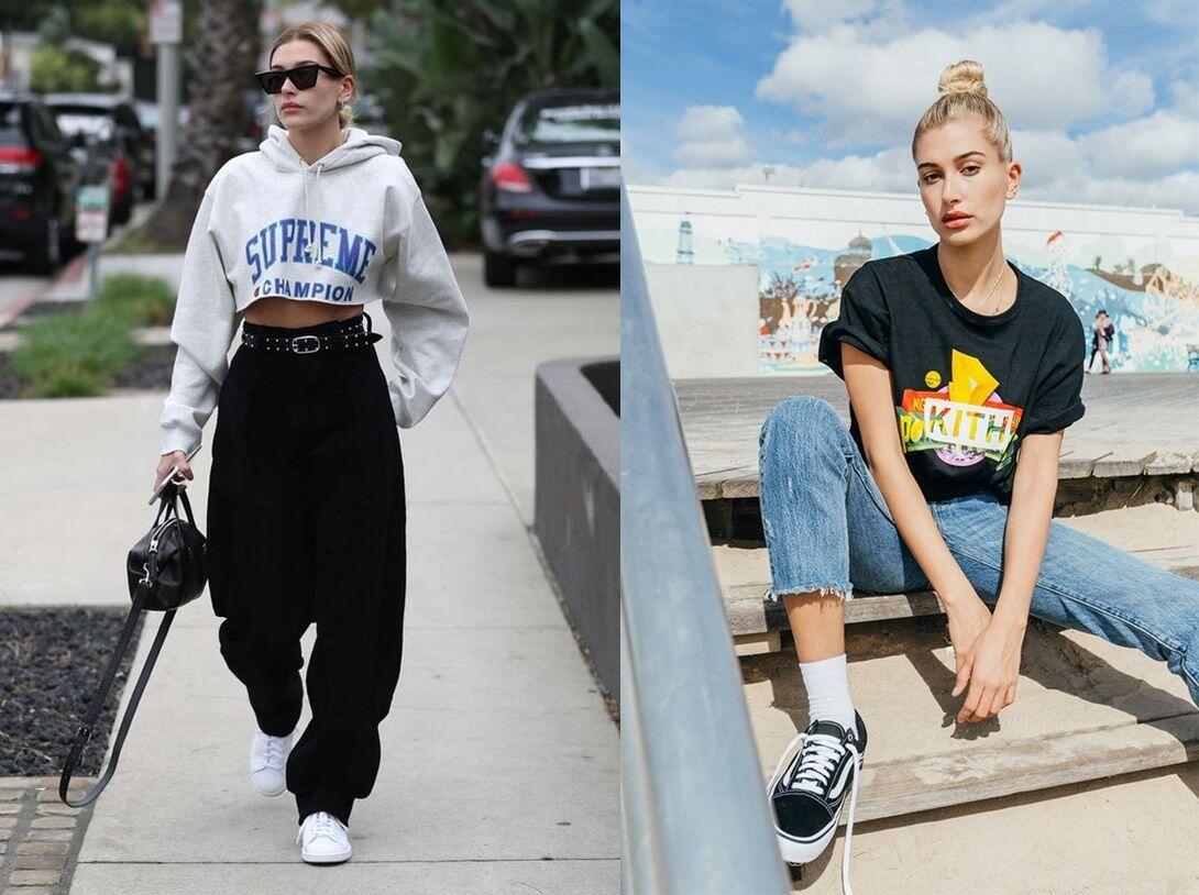 10 Inspirasi Steet Style ala Hailey Baldwin,Bikin OOTD Makin Kece