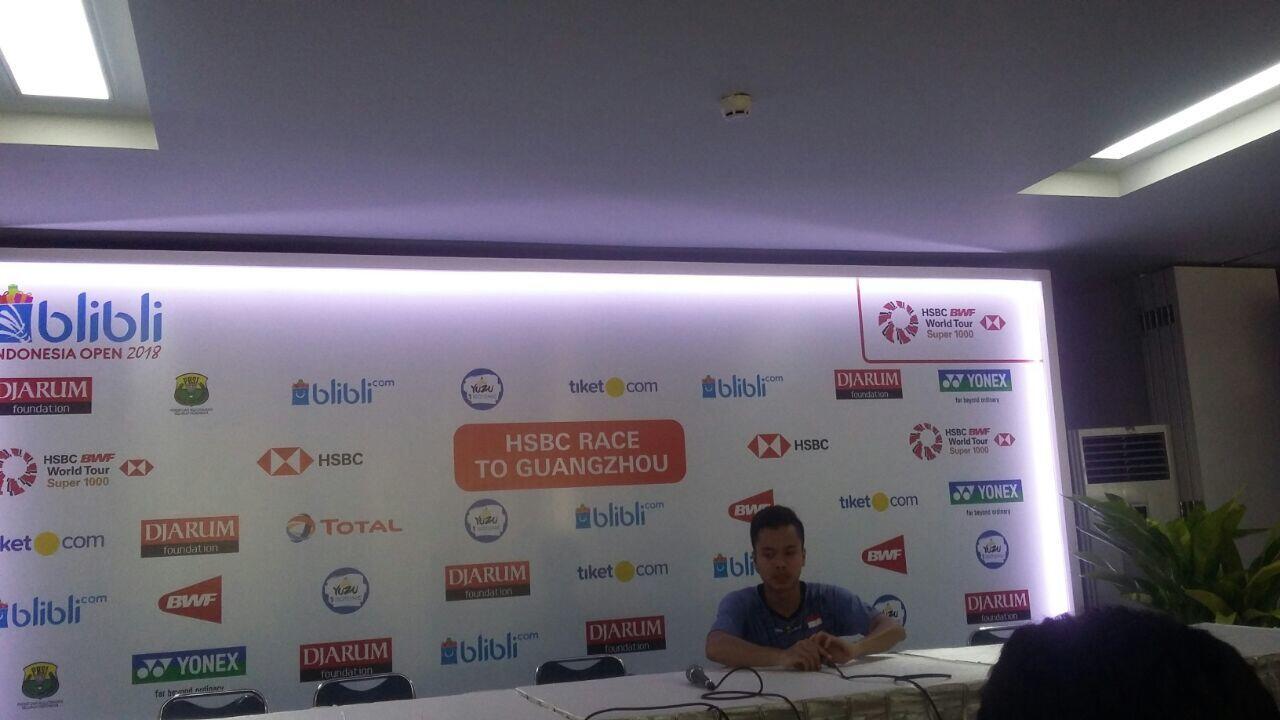 Maju ke Perempat Final, Ginting: Musuh Banyak Tertekan