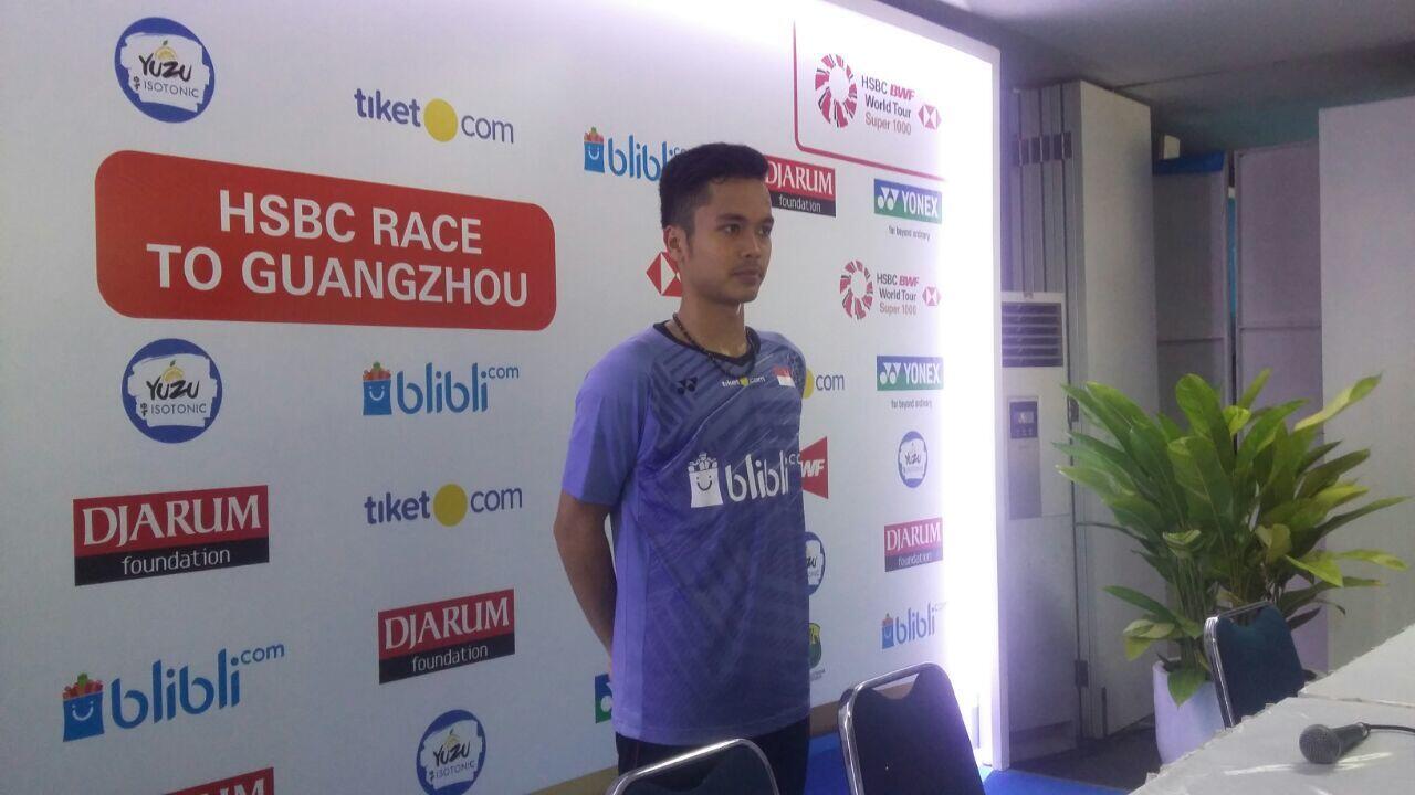Maju ke Perempat Final, Ginting: Musuh Banyak Tertekan