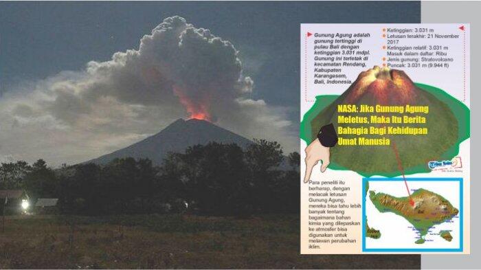 NASA: Jika Gunung Agung Meletus, Itu Berita Bahagia Bagi Kehidupan Umat Manusia