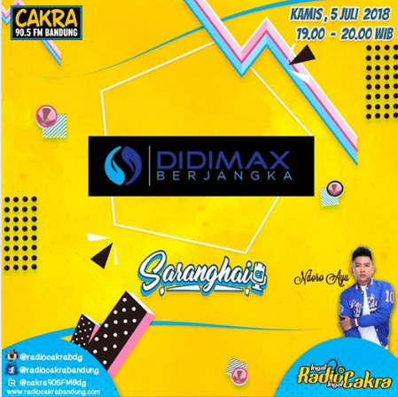 Didimax On air at Radio Cakra FM