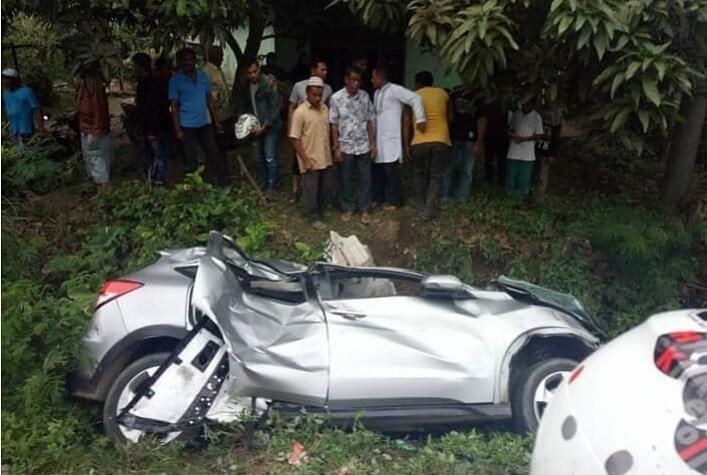 Kecelakaan Mobil Kijang Inova di Aceh Utara