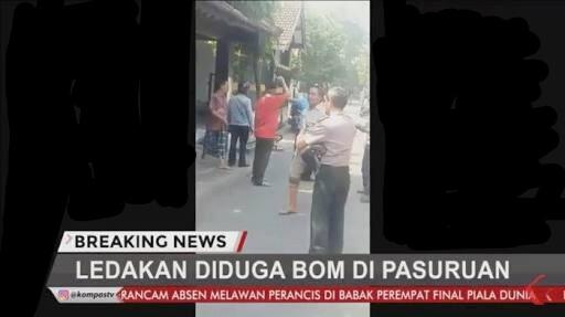 Hari ini! BOM meledak empat kali di Pasuruan
