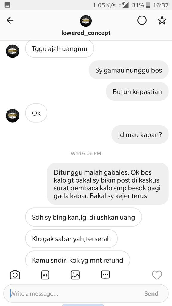 Hati-Hati yang ingin membeli barang dari Instagram Lowered_Concept