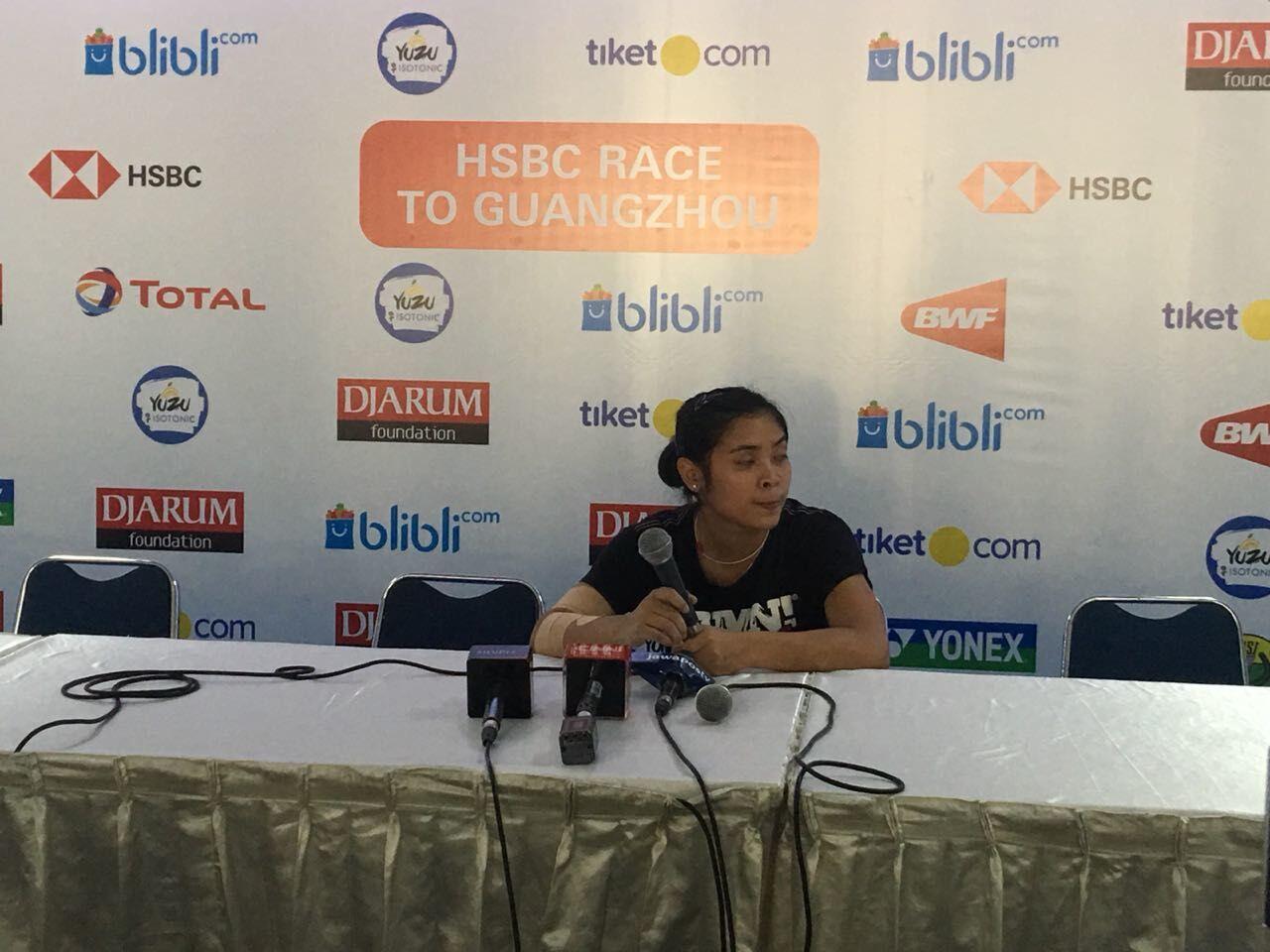 Kalah Lawan Ratchanok, Gregoria Koreksi Permainan Sendiri