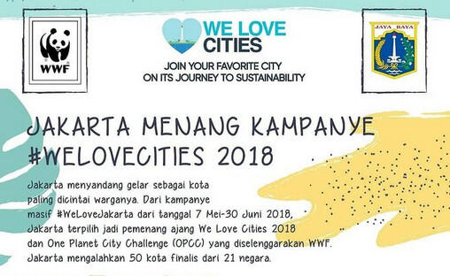Jakarta Jadi Pemenang We Love Cities 2018