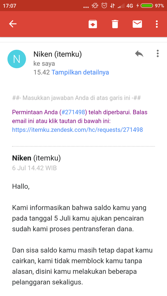 ITEMKU Penipuan
