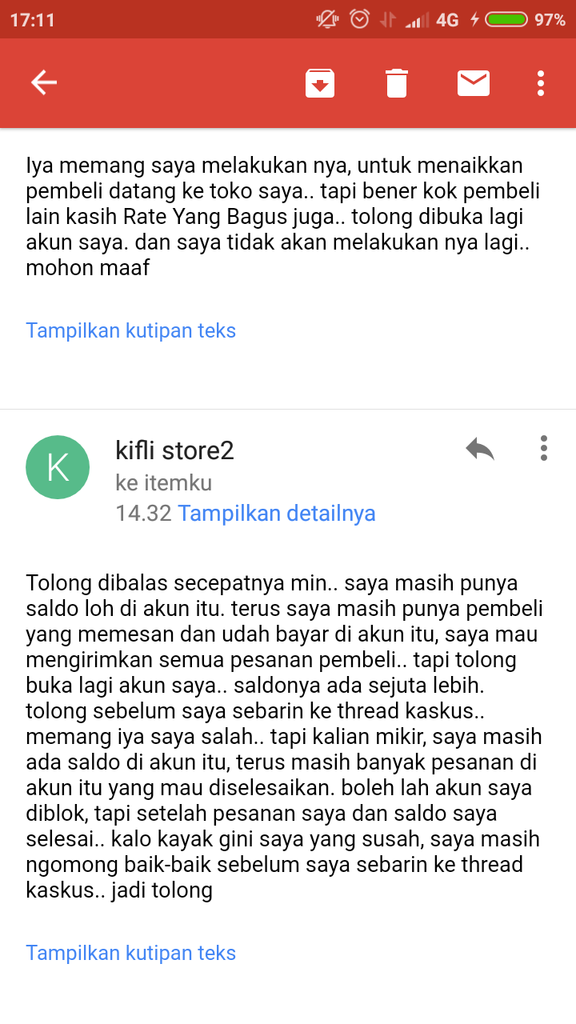 ITEMKU Penipuan