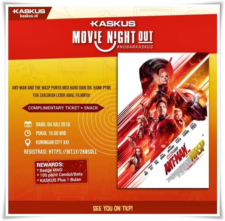 &#91;FR&#93; Kaskuser Merah Hitamkan Bioskop di KASKUS Movie Night Out : Ant-Man and The Wasp