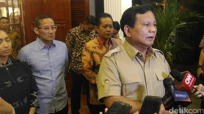 Elite di Sekitar Prabowo Diduga Bersaing Terkait Cawapres