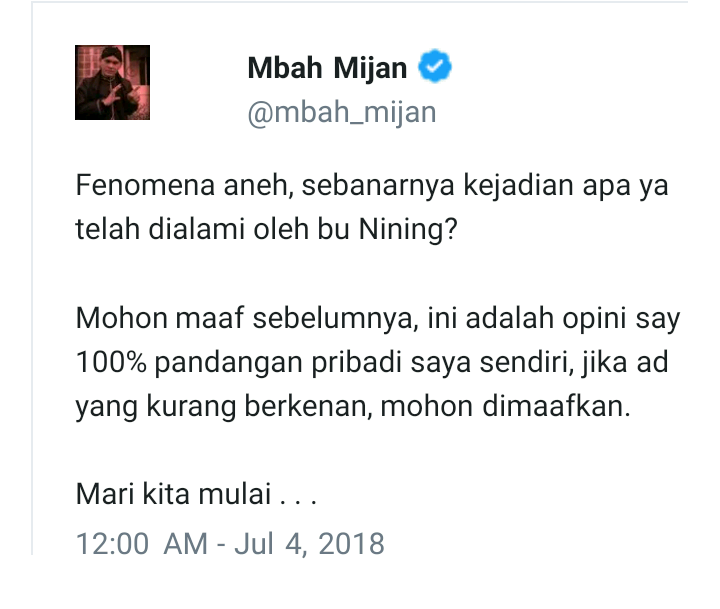 Tenggelam 17 Bulan Hanya Rekayasa, Ramalan Mbah Mijan Soal Nining Benar atau Salah?