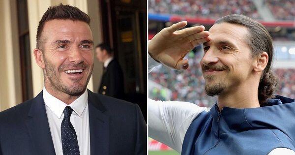 Ibrahimovic dan David Beckham Taruhan Jelang Laga Swedia Vs Inggris