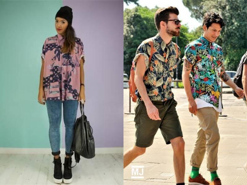 Dress Code Wajib Saat Liburan Adalah Kemeja Hawaii. Summer Vibes-nya Dapet Banget!