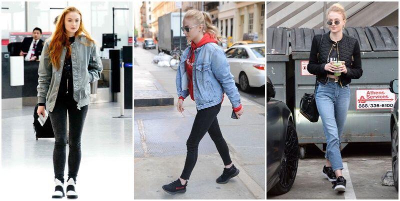 10 Gaya Hangout dengan Jaket ala Sophie Turner, Chic Banget!