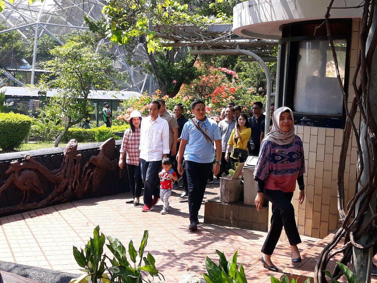 Main Tinju dan Sepakbola Bareng Cucu, Jokowi Promosikan Asian Games