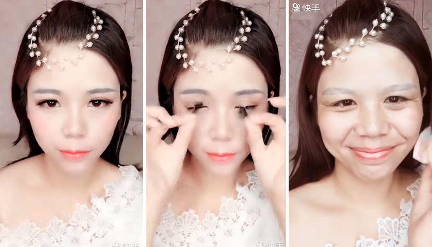 10 Foto Before dan After Make Up yang Mencengangkan, Bikin Melongo!